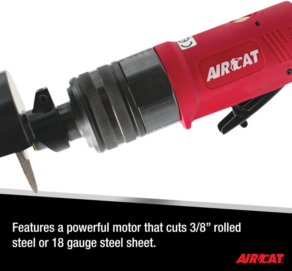 AIRCAT Pneumatic Tools 6530: .5 HP 3-Inch Flex Head Cut-Off Tool 18,000 RPM Free Speed