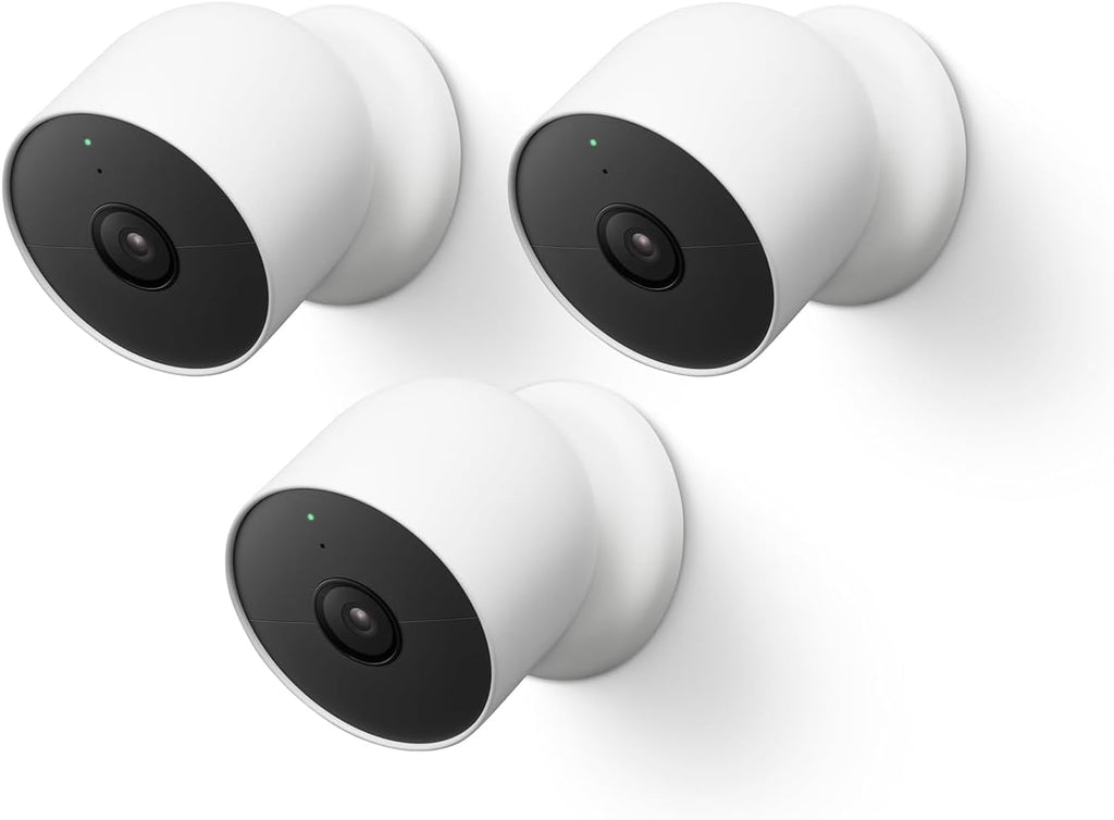 Google Nest Nest Cam 2 Megapixel Outdoor Full HD Network Camera - Color - 3 Pack, Motion Only