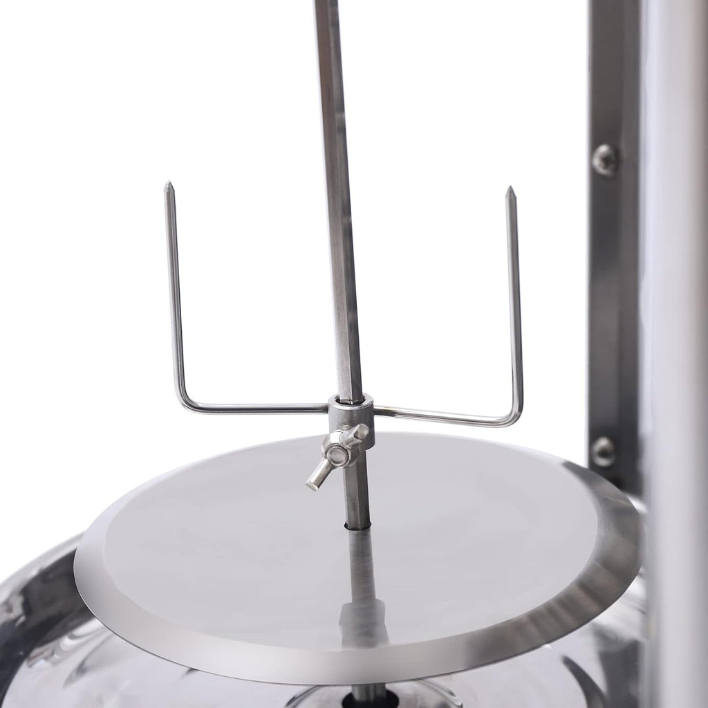 Electric Doner Kebab Machine Commercial Shawarma Grill Machine, 3000W Gyro Grill Vertical Shawarma Rotisserie, Automatic Rotating Broiler 122-572℉ Temp Control for Restaurant, Family Party