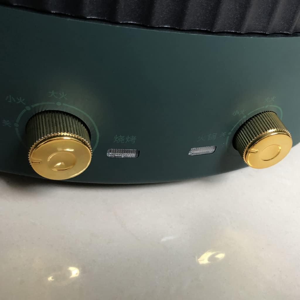 Hotpot Multifunctional Grill Shabu Pot Independent Temperature Control Electric Grill Oven Household Smokeless barbecue (Color : B, Size : Mandarin Duck Pot)