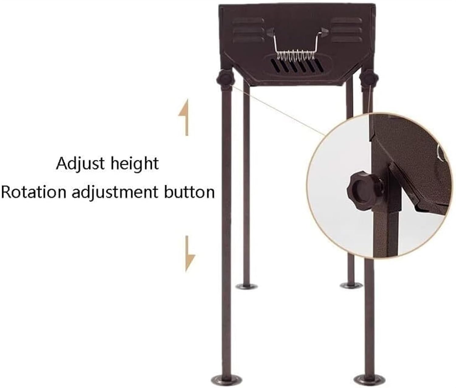 Portable Charcoal Grill Outdoor Charcoal Grill Stainless Steel Portable Folding Camping Grill for Picnic Stove BBQ Grill for Outdoor