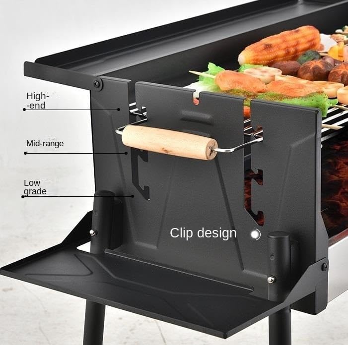 Portable Charcoal Grill Charcoal Grill Outdoor Grill Smoker Grill Perfect for Camping Picnics Backyard BBQs BBQ Grill for Outdoor