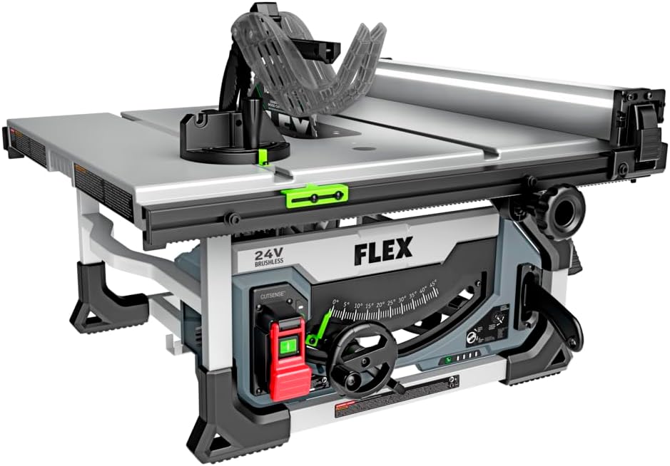 FLEX 24V Brushless Cordless 10-Inch Table Saw Tool Only, Battery and Charger Not Included - FX7221-Z
