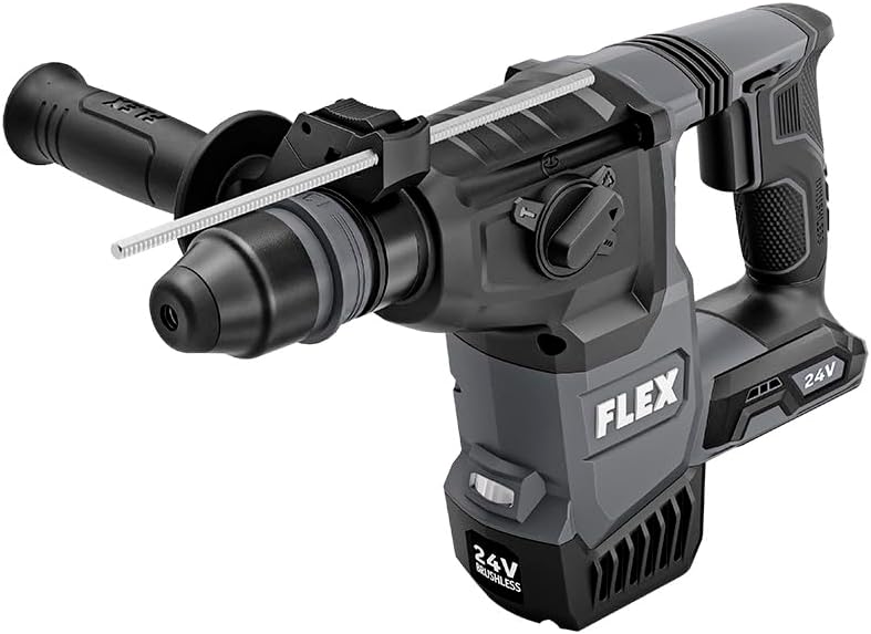FLEX 24V Brushless Cordless 1-Inch SDS Plus 1.9 Ft-Lbs Torque Rotary Hammer Tool Only, Battery and Charger Not Included - FX1551A-Z