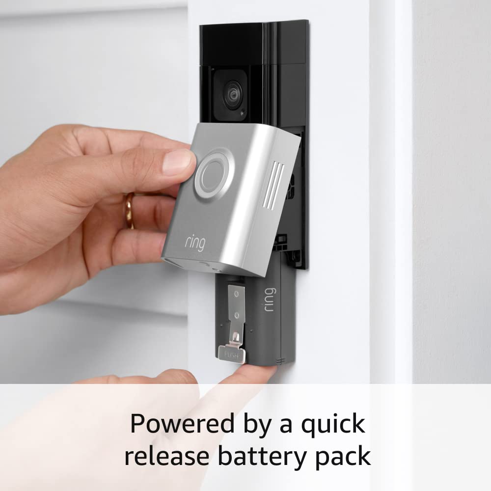All-new Ring Battery Doorbell Plus with Ring Spotlight Cam Plus, (White) and Ring Alarm 14-Piece (White)