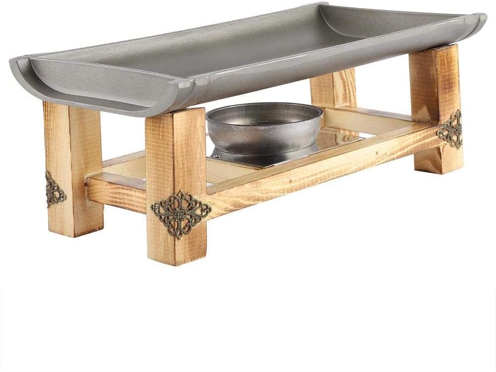 IRYZE Portable Charcoal Grill Charcoal Barbecues Grill Plate With Portable Stove Outdoor Baking Rack For Cooking BBQ Tray Barbecue Plate BBQ Grill for Outdoor (Size : 30cm)