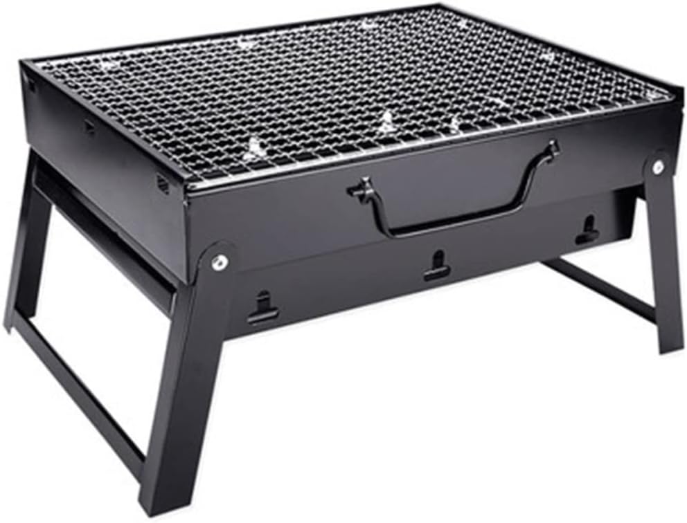 Portable Charcoal Grill Portable Folding Charcoal Grill Tabletop Outdoor Stainless Steel Barbecue BBQ Grill for Outdoor Cooking Picnic BBQ Grill for Outdoor(43 * 29 * 23cm)