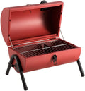 IRYZE Portable Charcoal Grill Portable Outdoor BBQ Grill Patio Camping Picnic Barbecue Stove for 3-5 People BBQ Grill for Outdoor (Color : Red)