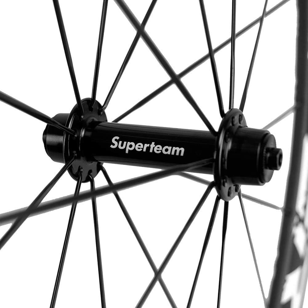 Superteam 50mm Clincher Wheelset 700c 23mm Width Cycling Racing Road Carbon Wheel Decal