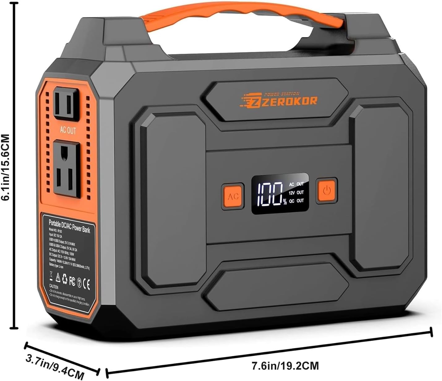 Portable Solar Power Station 100W with Foldable 40W Solar Panel,120W 110V Portable Power Pack with AC Outlet for Laptop Smart Device Outdoor Camping RV Hiking Outdoor Backup with Solar Charger