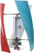 100W Vertical Wind Generator, 12V Output Wind Turbine with Controller, Aerodynamic Design, 3 Blades, Auto Windward Adjustment, Ideal for Boats, Gazebos and Mobile Homes (12V)