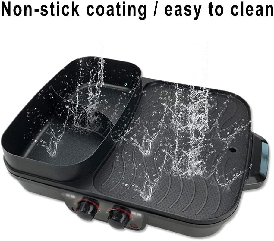 Barbecue Grill Multifunction grill Smokeless Indoor Table Electric Grill Korean Style Barbecue Non-Stick Griddle Plate 1500W