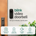 Blink Video Doorbell + Outdoor 4 XR – Wireless smart security cameras, two-year battery life, go up to 400 feet from your home with extended range. Sync Module XR included.