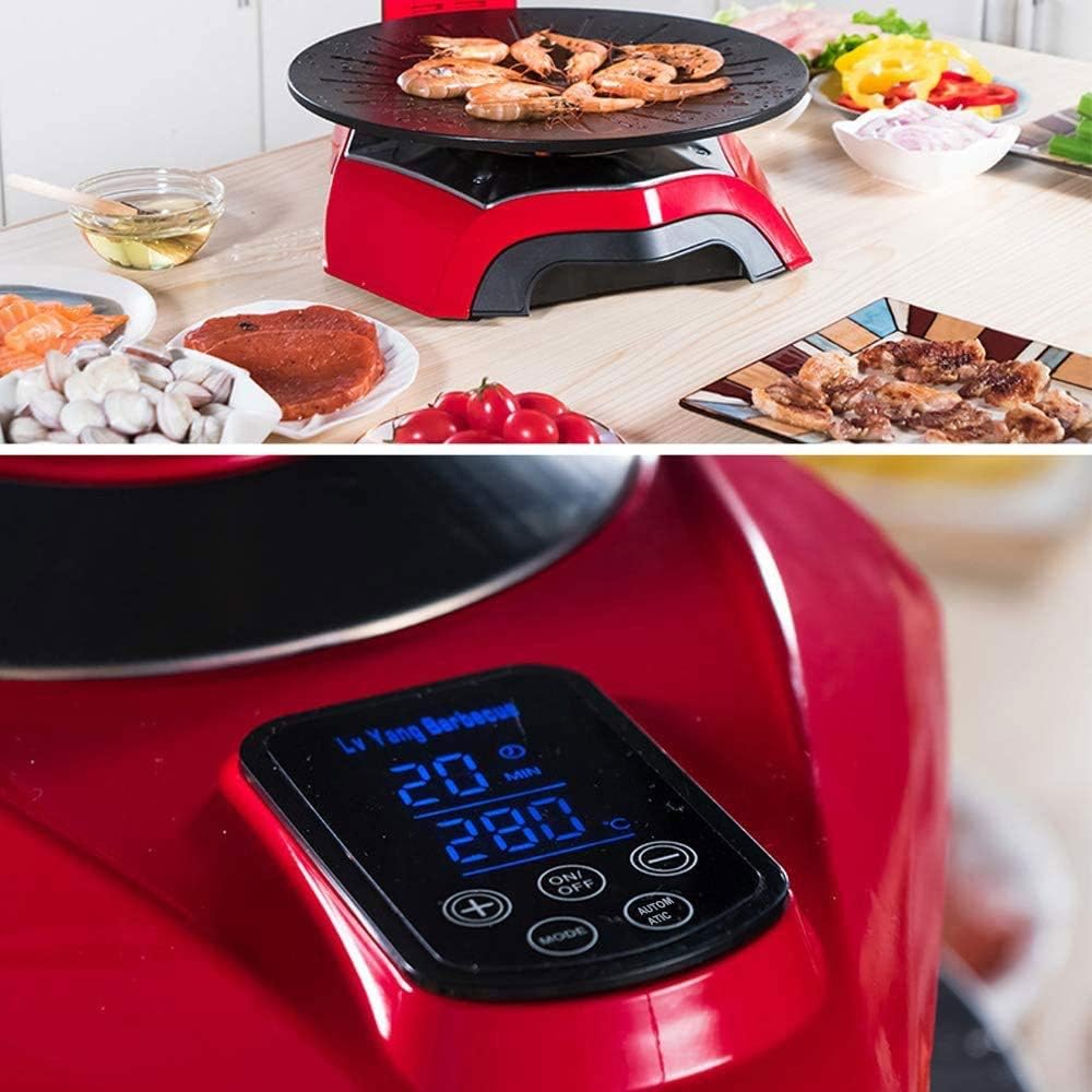 Electric Grill, Home Grill, Smokeless Electric Grill Pan, Non-stick Korean Barbecue Pot, Suitable for Parties, Camping