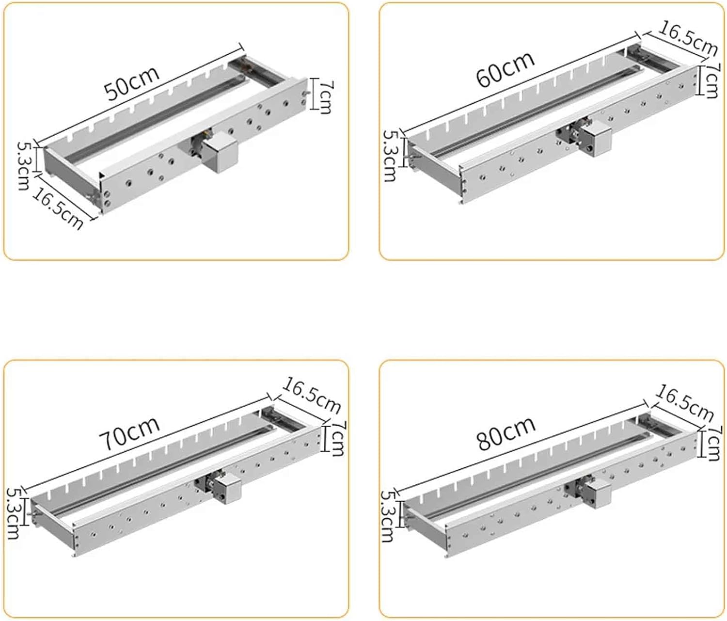 iDili Ac/Dc Fully Automatic Barbecue Flip Rack, Adjustable Width Bamboo Skewer Grilling Machine 5V Can Be Connected to Power Bank (60cm)