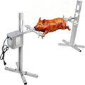 Stainless Steel Roaster Grill with Electric Auto Rotate, 38CM,50CM,62CM Adjustable Height, 150-200KGF.CM Torque, for Outdoor Party Bonfire Cooking