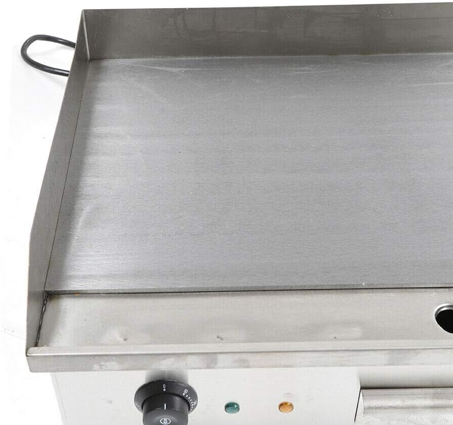 Commercial Electric Griddle 110V 4400W Electric Flat Top Griddle Non-Stick Teppanyaki Grill, 29'' x 16'' Cooking Plate, Stainless Steel Restaurant Electric Countertop Griddle Tabletop Grill