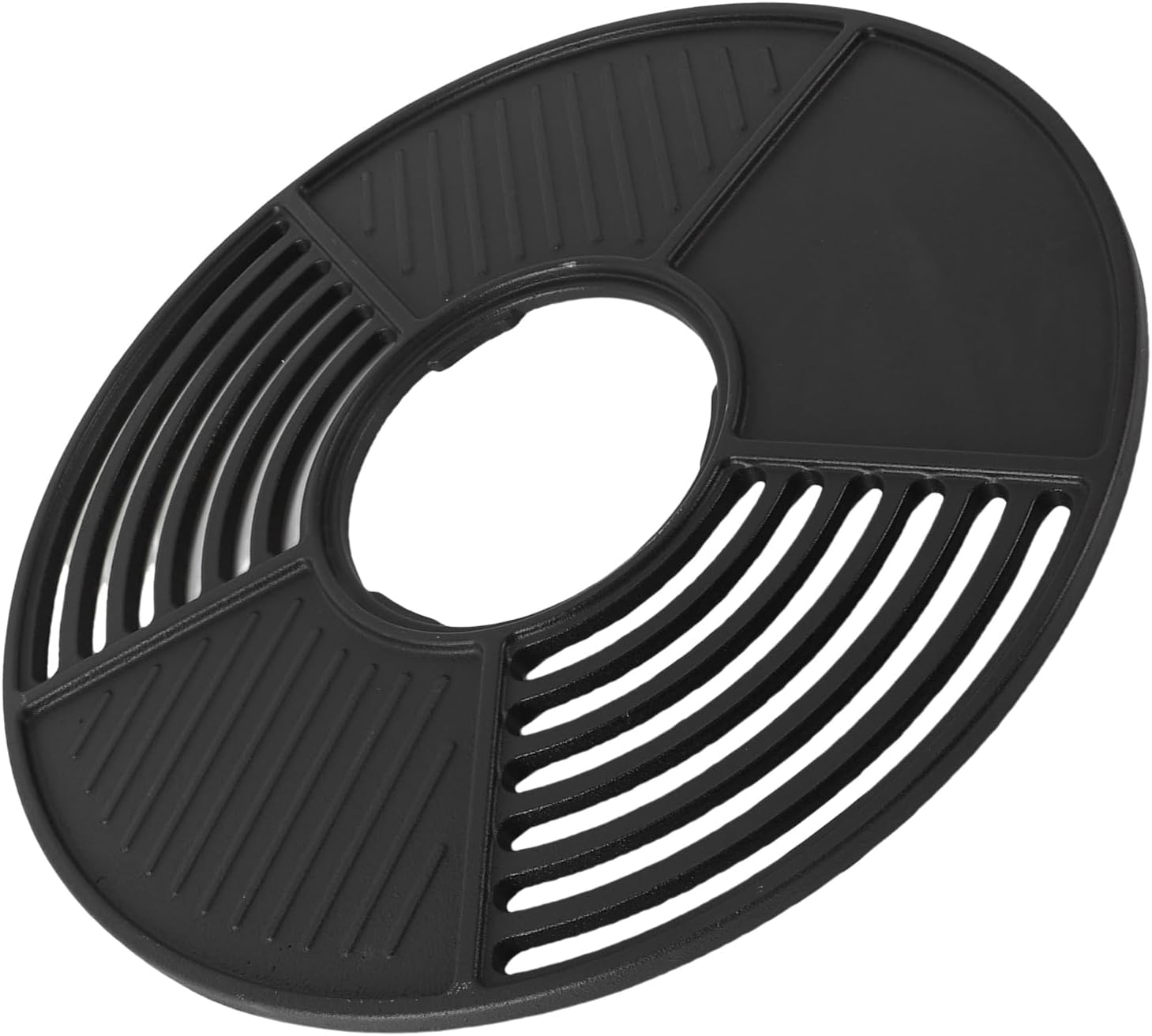42cm / 16.54in Griddle, Round BBQ Grill Plate, Cast Iron Cooking Grill Grate Griddle Plate for Indoor Outdoor