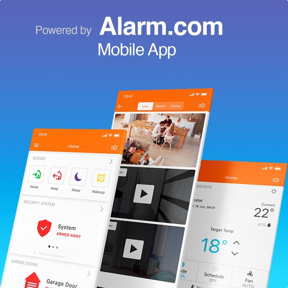 Qolsys IQ Panel 4: Wireless Smart Home Security System Alarm Panel for House Protection and Home Automation. Easily Integrate with Alexa, Window Alarms, Cameras and More. 319.5 MHz
