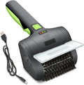 Electric Grill Brush,360°Rotating Brush Head, 304 Removable Brush Head, Cordless & Type-C Rechargeable Grill Cleaning Tool for Outdoor BBQ