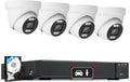 4K POE Security Camera System Outdoor, 8MP Smart Cameras System for Business Home, with AI Motion Detection, 12MP NVR with 2TB HDD for 24/7 Recording