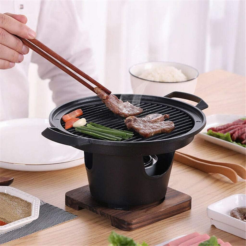 Creative One Person Cooking Oven Home Wooden e Alcohol Stove Gift Mini Barbecue Oven Grill Korean BBQ