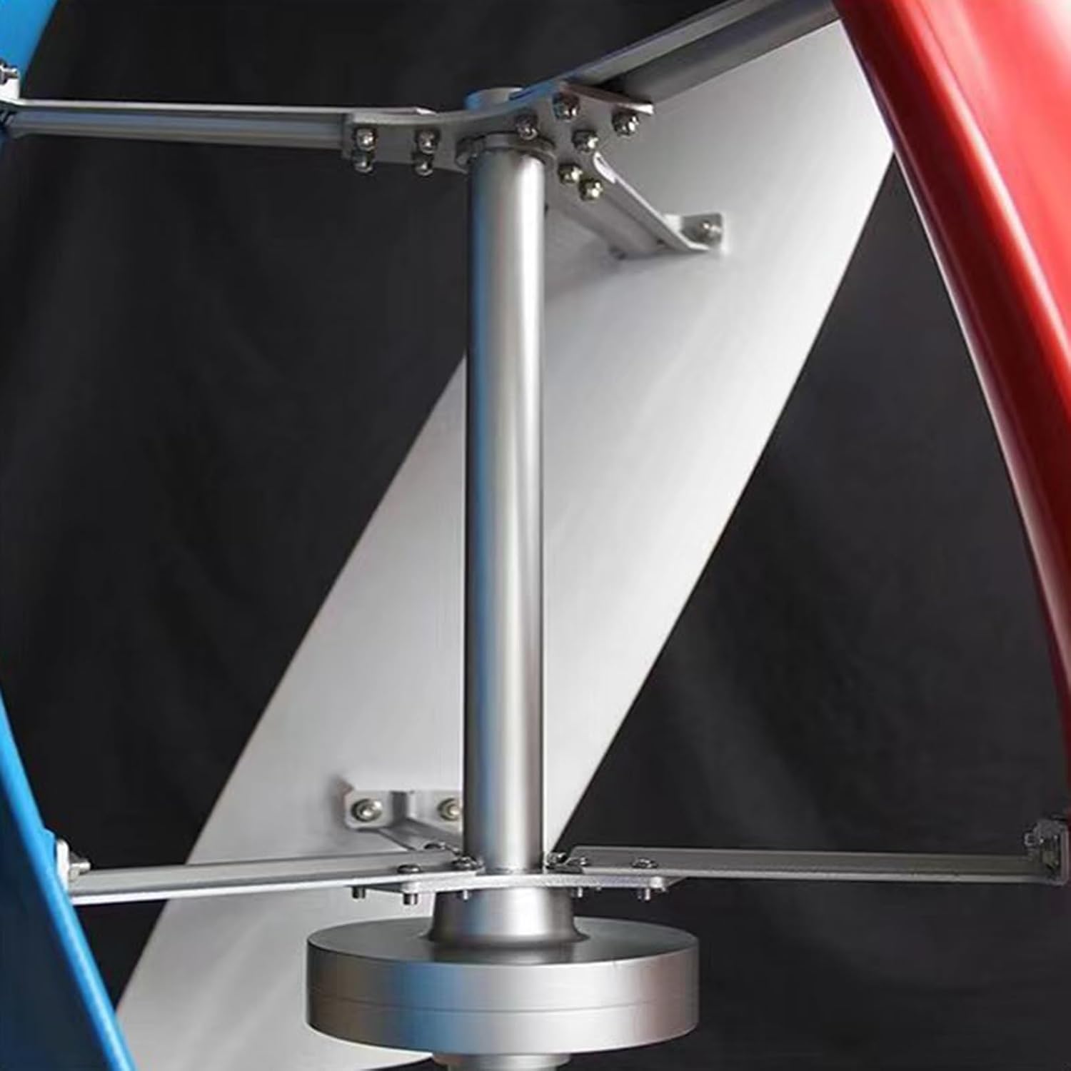 1000W Wind Turbine Generator Kit, 3 Blades Vertical Axis Wind Power Generator Permanent-Magnet 12/24V With Controller, Quiet Design For Home, Boats, Street Lighting