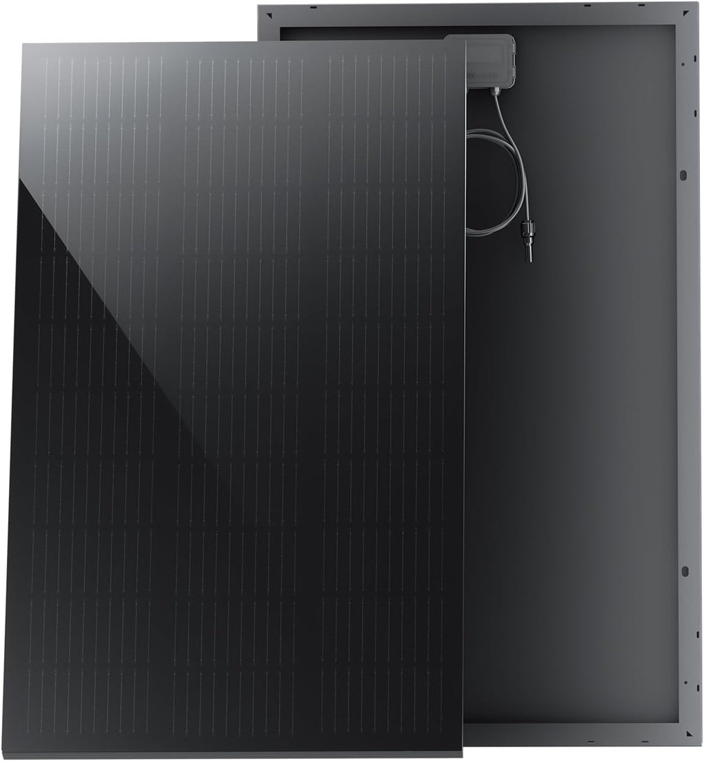 STAR 200 Watt Solar Panel, 2PCS 100W 12/24V Solar Panels with Frame-Less Design & Maintenance-Free, 25% High-Efficiency Monocrystalline, Reliable Power for RV, Marine, Roof, Home, and Off-Grid