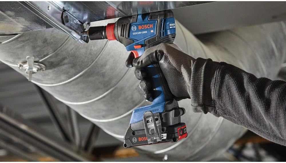 BOSCH GXL18V-501B25 18V 5-Tool Combo Kit with 2-In-1 Bit/Socket Impact Driver/Wrench, 1/2 In. Hammer Drill/Driver, Reciprocating Saw, Circular Saw, LED Worklight and (2) CORE18V 4 Ah Compact Batteries