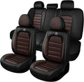 Car Seat Cover Fit for GMC Acadia 2007-2025,Compatible Airbag Non-Slip Waterproof Seat Cover,Car Seat Protector Premium Interior (Standard 5 Seats,Black Coffee)