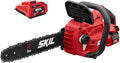 SKIL PWR CORE 40 Brushless 40V 14' Lightweight Chainsaw Kit with Tool-free Chain Tension & Auto Lubrication, Includes 2.5Ah Battery and Auto PWR Jump Charger - CS4555-10