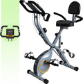 Indoor Exercise Bike Stationary Bikes for Home with 16-Level Magnetic Resistance, Lightweight Foldable Cycling Bike with 70% Pre-Assembled, 260 LBS Capacity, Flywheel of 5.5 LBS for Quiet Home Workout