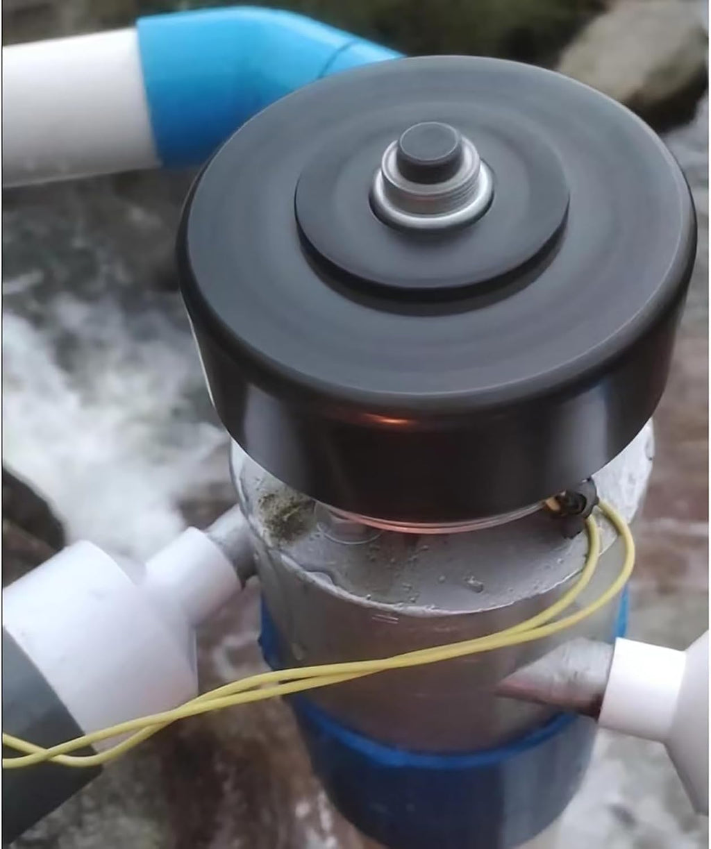 1000W Micro Hydroelectric Generator 1KW 220V Mini Hydro Power Water Turbine Generator with Three 50mm Inlet Fittings, Hydroelectric Power Station Water Turbine for Lighting, Charging,1kw,220V