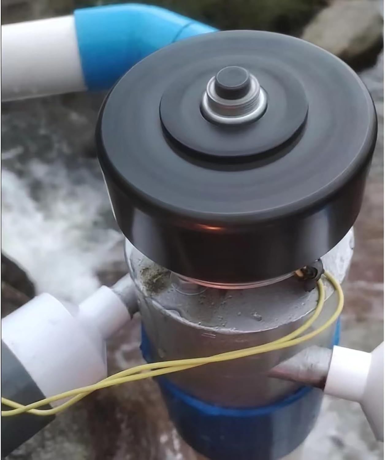1000W Micro Hydroelectric Generator 1KW 220V Mini Hydro Power Water Turbine Generator with Three 50mm Inlet Fittings, Hydroelectric Power Station Water Turbine for Lighting, Charging,1kw,220V