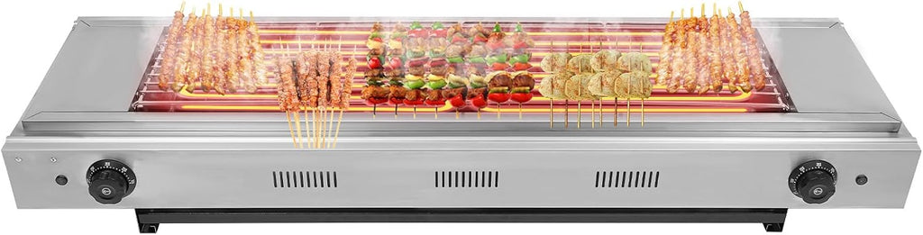 Countertop Barbecue Grill,Electric Barbecue Grill, Electric Griller with Temperature Control,50-300℃/122-572℉,3KW