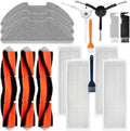 Hepa Filter Main Brush Mop Cloth Parts Compatible with XiaoMi Mi Robot Vacuum-Mop 2 Lite / 2 Pro/MJSTL / MJST1S / MJST1SHW Vacuum Cleaner(Set13)