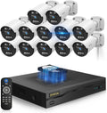 《122°Wide Angle & 80FT Night Vision》Outdoor Wired Security Camera System,CCTV Cameras Outside, Home Video Surveillance DVR Kits