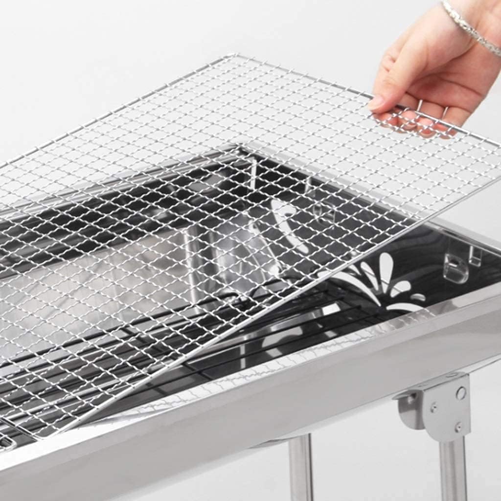 IRYZE Portable Charcoal Grill Folding Barbecue Charcoal Grill Stainless Steel Portable Lightweight Barbecue Grill BBQ Grill for Outdoor BBQ Grill for Outdoor