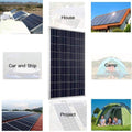 1000 Watts Solar Panel Wind Turbine Hybrid Kit: 6 pcs 100W Solar Panel +400W Wind Turbine Generator for Home House for 24V Battery