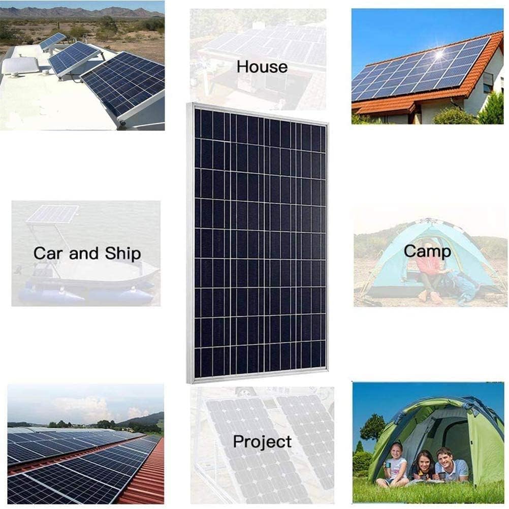 1000 Watts Solar Panel Wind Turbine Hybrid Kit: 6 pcs 100W Solar Panel +400W Wind Turbine Generator for Home House for 24V Battery