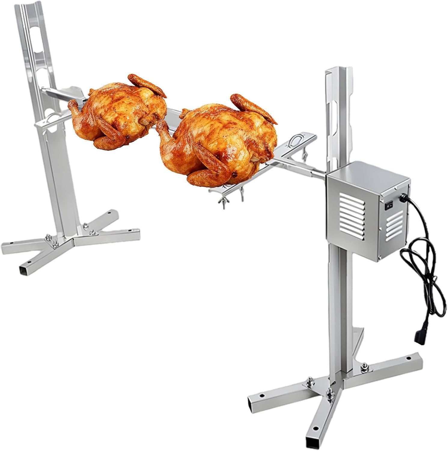 Automatic Pig Barbecue Rotating Motor & Grill, Electric Auto Rotate, Stainless Steel, Adjustable Height 38CM,50CM,62CM