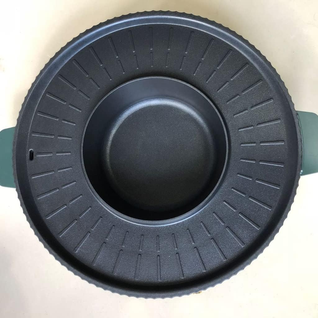Hotpot Multifunctional Grill Shabu Pot Independent Temperature Control Electric Grill Oven Household Smokeless barbecue (Color : B, Size : Mandarin Duck Pot)