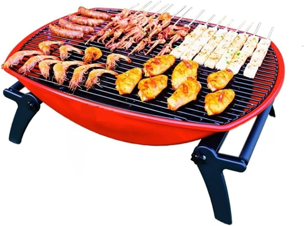 IRYZE Portable Charcoal Grill Charcoal Grill Foldable BBQ Grill for Outdoor Barbecue Grill Campers Barbecue Travel Park Beach BBQ Grill for Outdoor