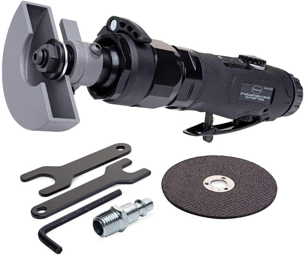 Eastwood 3in Adjustable Head Cut Off Tool Up N Down Function Durable Air Motor Aluminum Shroud