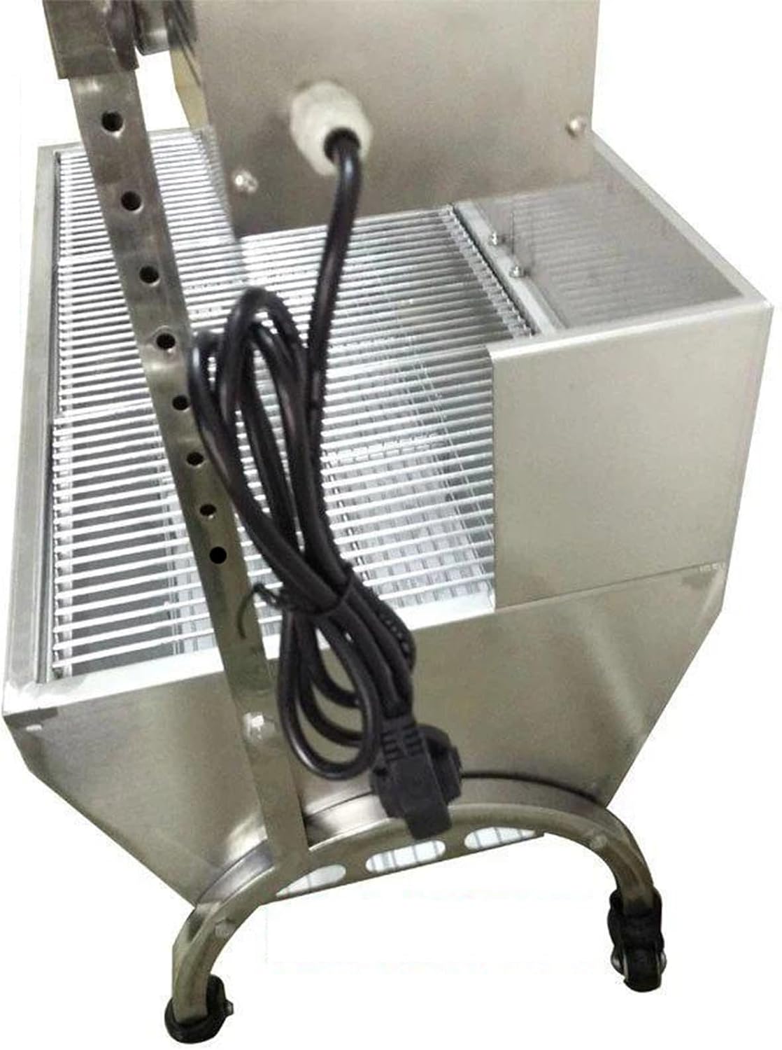89 * 45 * 25cm,Fully Automatic Rotating Lamb/Meat Roasting Grill with Motor, Featuring A 30W Motor and Adjustable-Height Locking Casters, Suitable for Outdoor Camping Parties