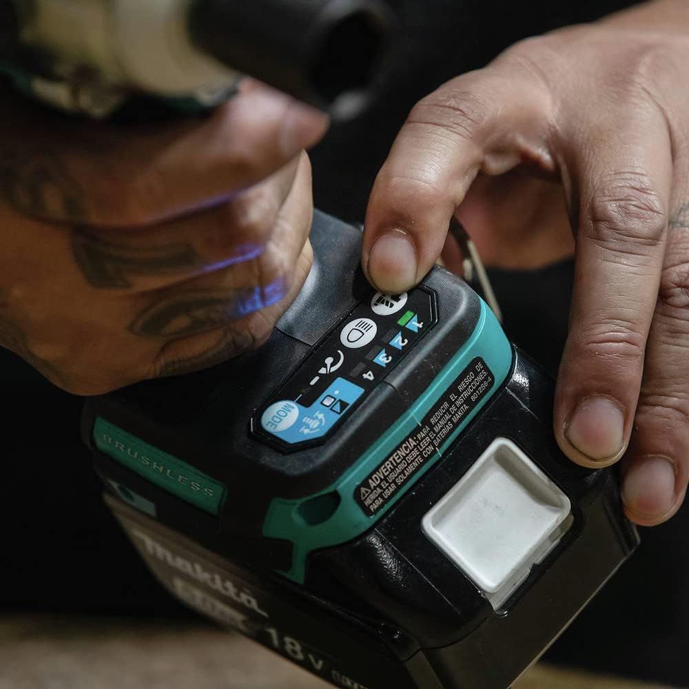 Makita XWT16Z 18V LXT® Lithium-Ion Brushless Cordless 4-Speed 3/8' Sq. Drive Impact Wrench w/Friction Ring Anvil, Tool Only