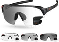 TriEye Cycling Glasses with Rear-view Mirror - Sports Sunglasses for Men & Women - UV-400 Protection