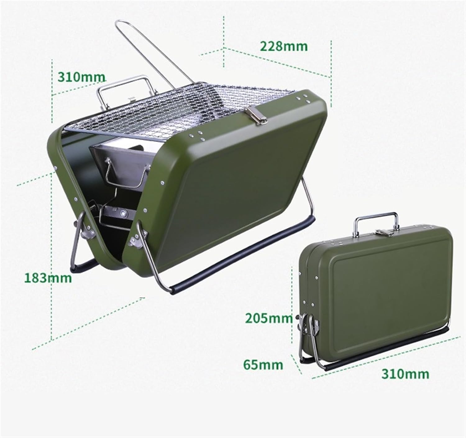 Portable Charcoal Grill Outdoor Charcoal Grill Barbecue Grill Stainless Steel Portable Folding Tools Grill BBQ Grill for Outdoor