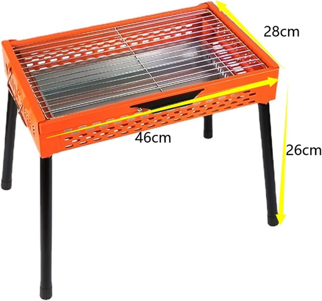 Portable Charcoal Grill Charcoal Grill Portable Barbecue Grills Foldable Metal BBQ Grills for Picnic Outdoor Cooking BBQ Grill for Outdoor