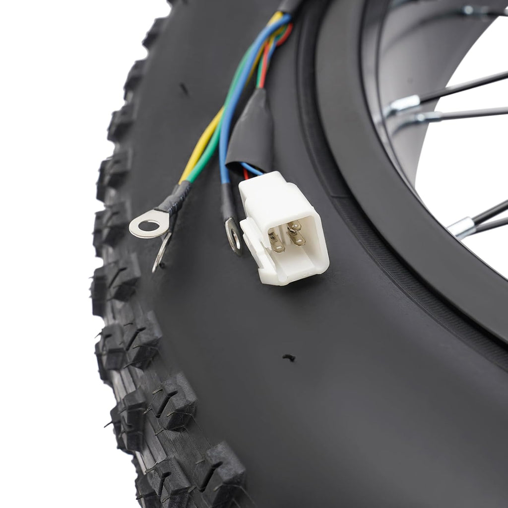 1500W Electric Bike Conversion Kit, 48V 20' Fat Tire Rear Wheel E-Bike Conversion Kit, 7-Speed Adjustable Ebike Hub Motor Bicycle Conversion Kit with LCD Display/Thumb Control/PAS Sensor